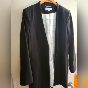Calvin Klein collarless blazer